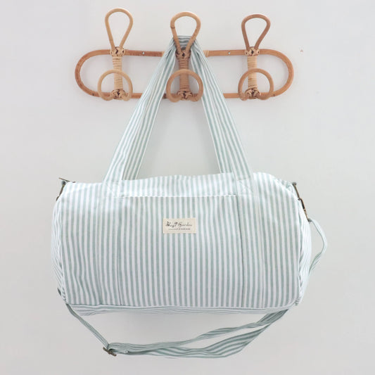 Bags Garden maleta Barrel algodón Raya ancha Mint Bags Garden Bags Garden