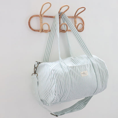 Bags Garden maleta Barrel algodón Raya ancha Mint Bags Garden Bags Garden