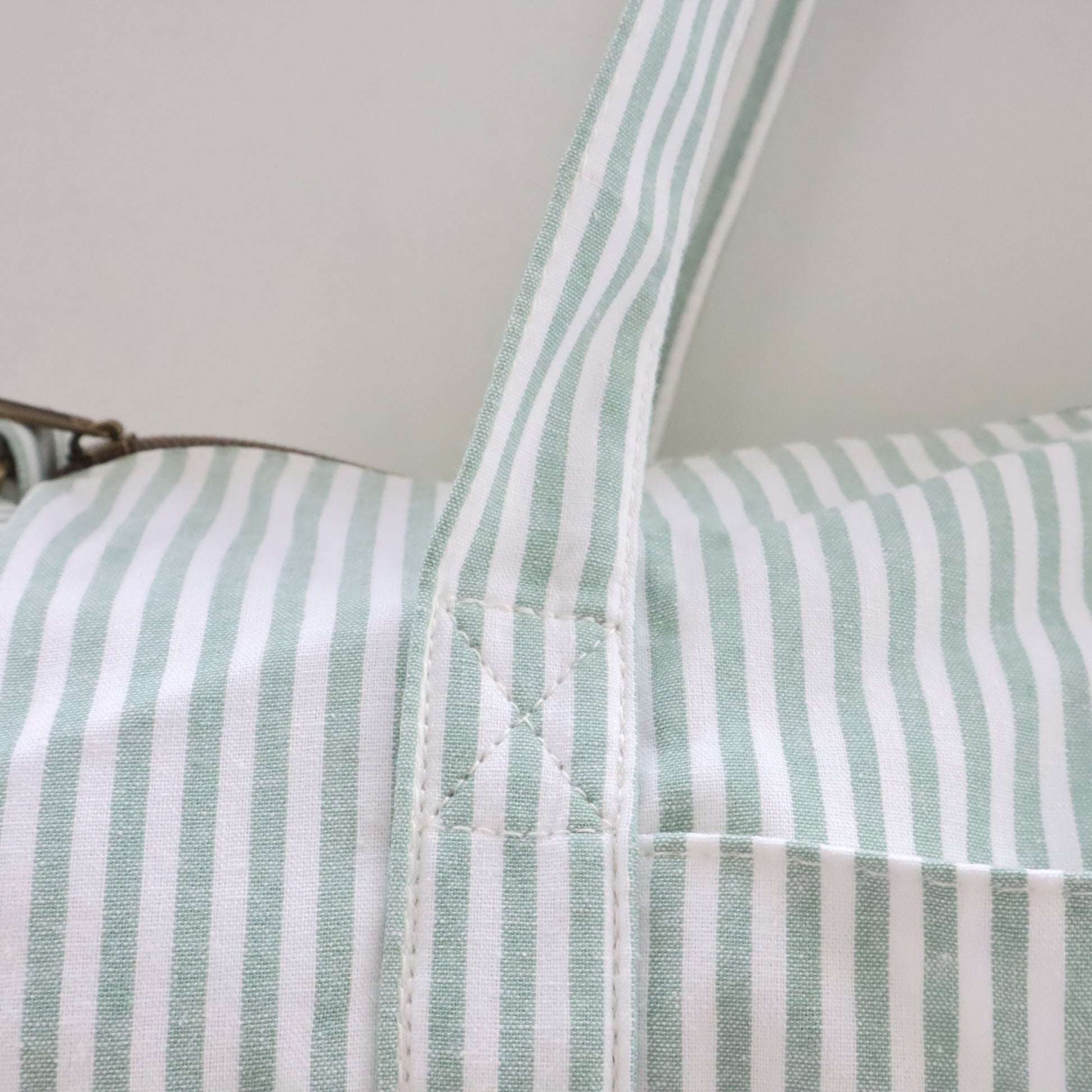 Bags Garden maleta Barrel algodón Raya ancha Mint Bags Garden Bags Garden