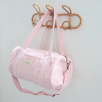 Bags Garden maleta Barrel algodón Raya ancha Rosa Bags Garden Bags Garden