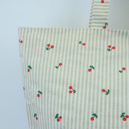 Bolsa de playa ligera impermeable cerezas beige Bags Garden