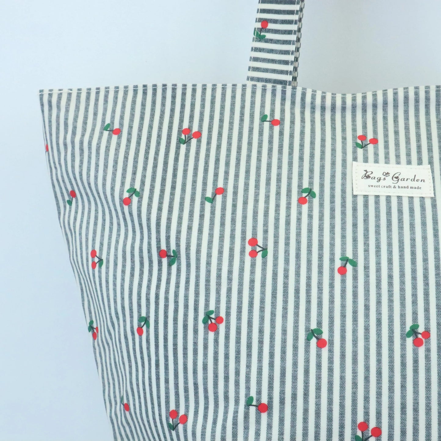 Bolsa de playa ligera impermeable cerezas gris Bags Garden