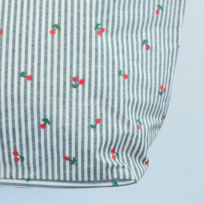 Bolsa de playa ligera impermeable cerezas gris Bags Garden