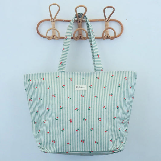 Bolsa de playa ligera impermeable cerezas mint Bags Garden