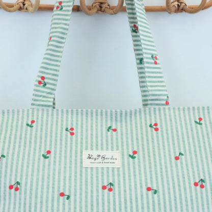Bolsa de playa ligera impermeable cerezas mint Bags Garden