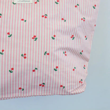 Bolsa de playa ligera impermeable cerezas rosa Bags Garden