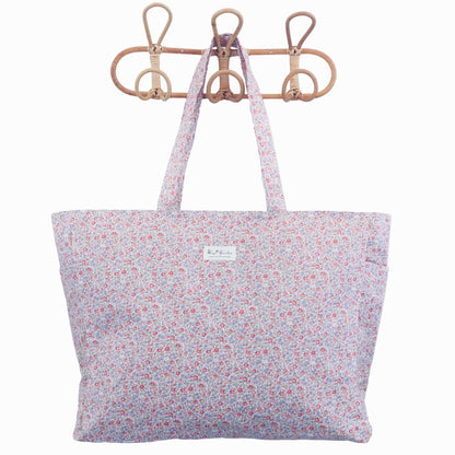 Bags Garden bolso de playa Bolso de Playa Impermeable con Bolsillos Floral Frambuesa – Bags Garden Bags Garden
