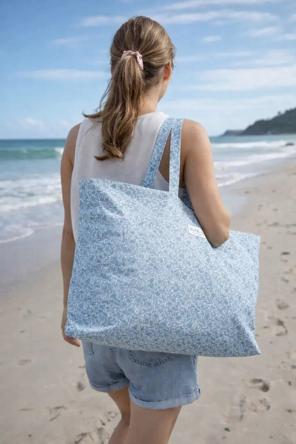Bags Garden bolso de playa Bolso de Playa Impermeable con Bolsillos Floral Hibisco – Bags Garden Bags Garden