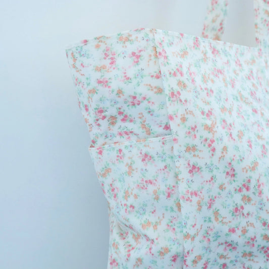 Bags Garden bolso de playa Bolso de Playa Impermeable con Bolsillos Floral Nata – Bags Garden Bags Garden