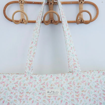 Bags Garden bolso de playa Bolso de Playa Impermeable con Bolsillos Floral Nata – Bags Garden Bags Garden