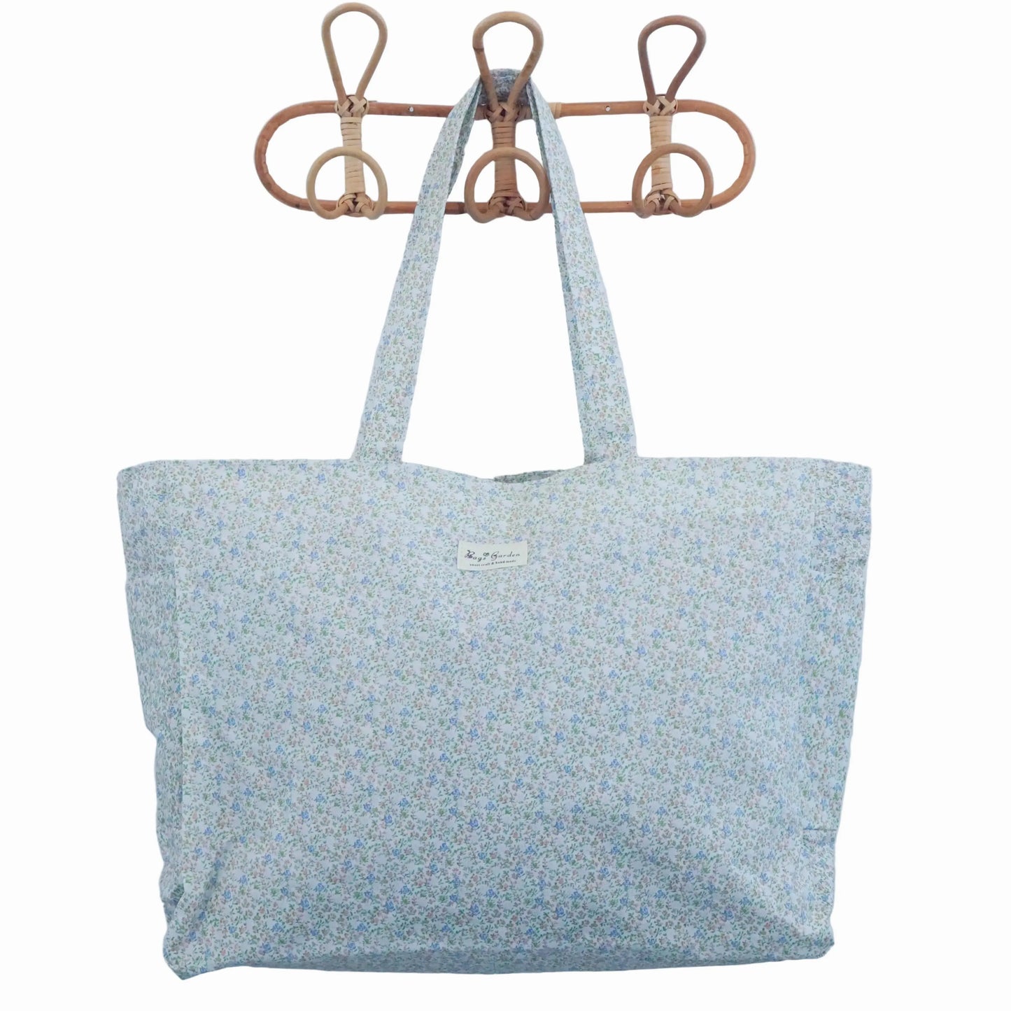 Bags Garden bolso de playa Bolso de Playa Impermeable con Bolsillos Floral Uva – Bags Garden Bags Garden