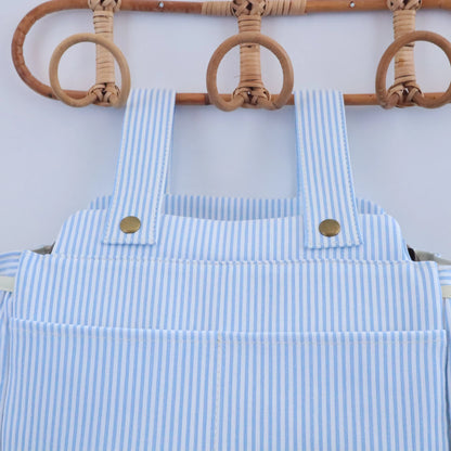 Bolso de carrito algodón Rayas Azul Bags Garden