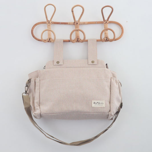Bags Garden bolso de carrito Bolso de carrito algodón Rayas Beige Bags Garden Bags Garden