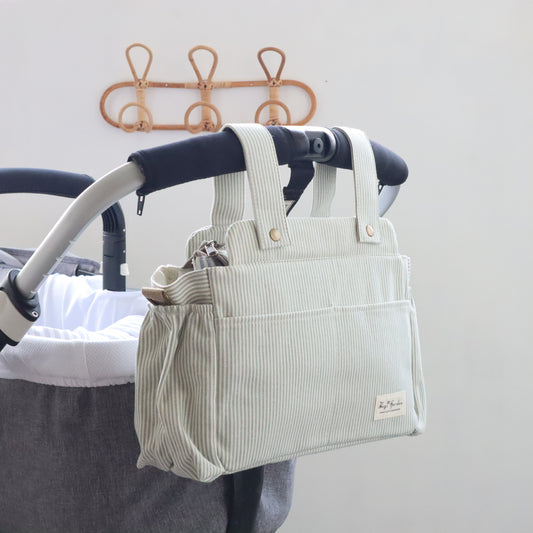 Bags Garden bolso de carrito Bolso de carrito algodón Rayas Mint Bags Garden Bags Garden