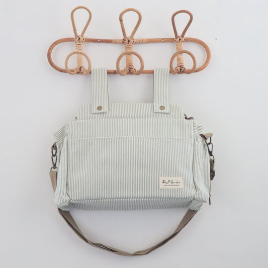 Bags Garden bolso de carrito Bolso de carrito algodón Rayas Mint Bags Garden Bags Garden