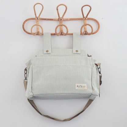 Bags Garden bolso de carrito Bolso de carrito algodón Rayas Mint Bags Garden Bags Garden