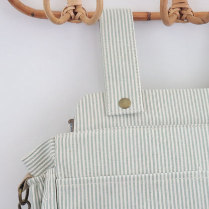 Bags Garden bolso de carrito Bolso de carrito algodón Rayas Mint Bags Garden Bags Garden
