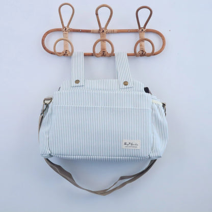Bolso de carrito algodón Rayas Mint Bags Garden