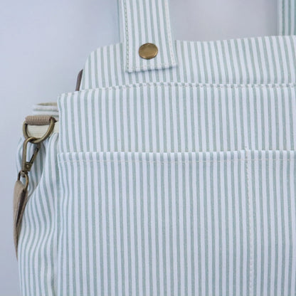 Bolso de carrito algodón Rayas Mint Bags Garden