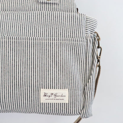 Bags Garden bolso de carrito Bolso de carrito algodón Rayas Negro Bags Garden Bags Garden