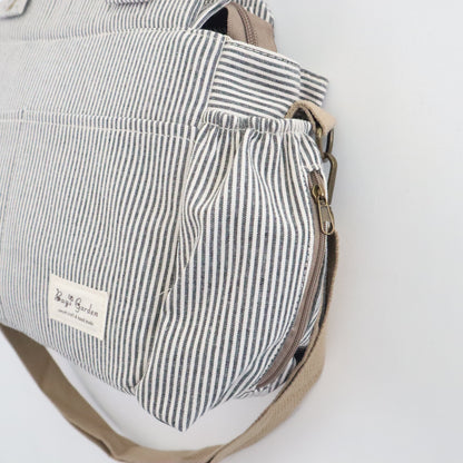 Bags Garden bolso de carrito Bolso de carrito algodón Rayas Negro Bags Garden Bags Garden