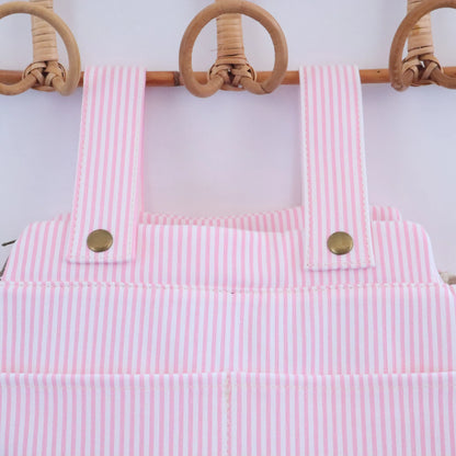 Bolso de carrito algodón Rayas Rosa Bags Garden