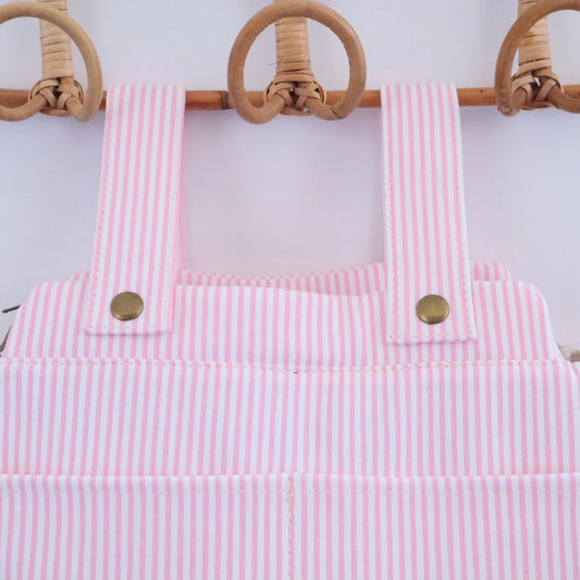 Bolso de carrito algodón Rayas Rosa Bags Garden