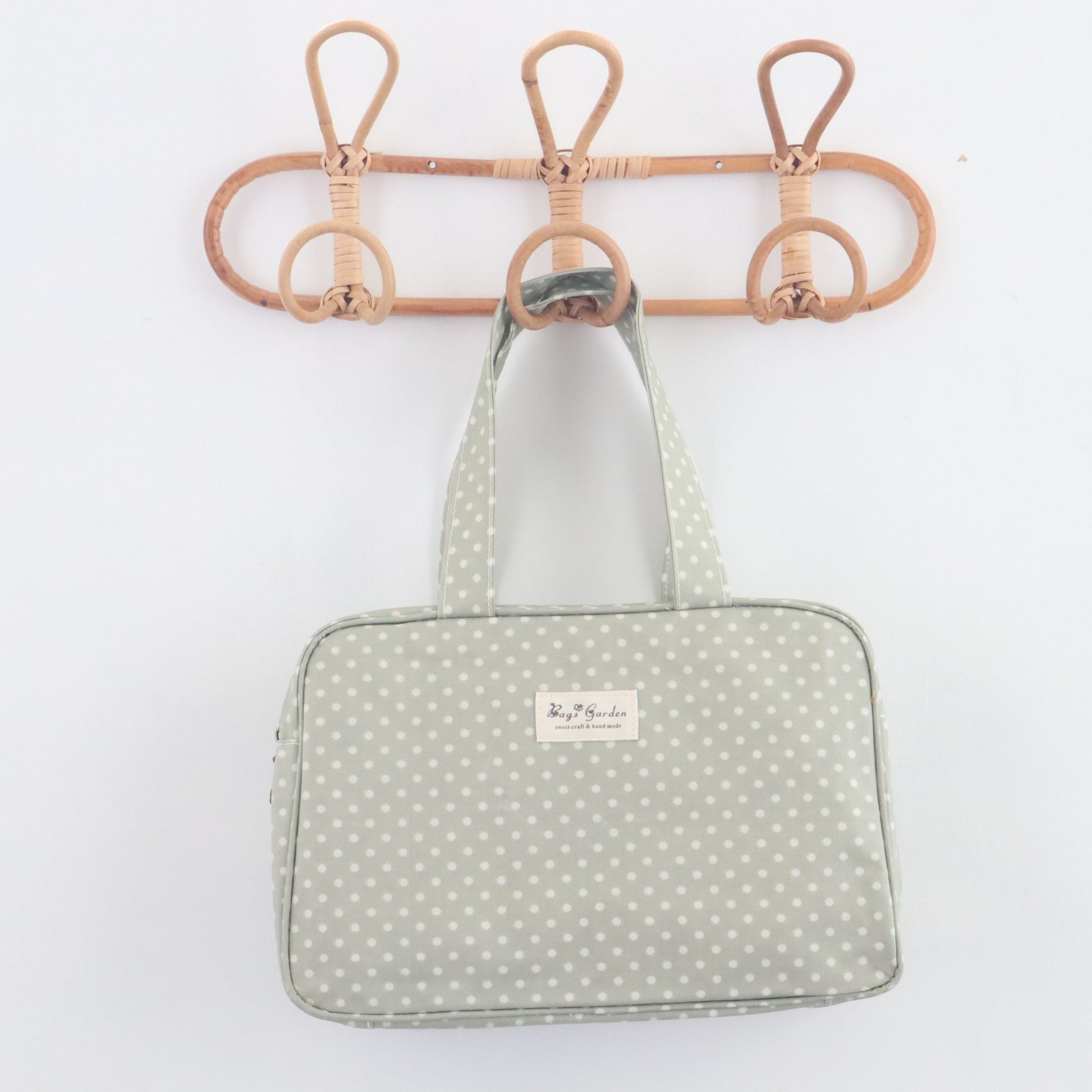 Bags Garden bolso de mano Bolso de mano waterproof Lunares Mint Bags Garden Bags Garden