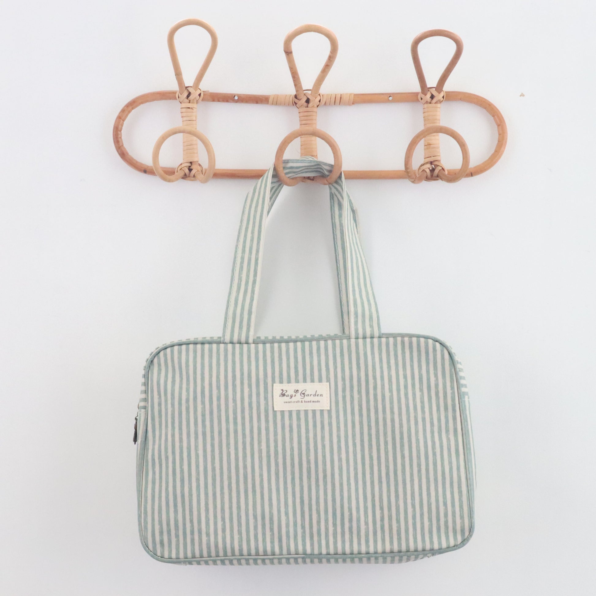 Bags Garden bolso de mano Bolso de mano waterproof Rayas Mint Bags Garden Bags Garden