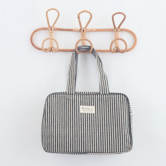 Bags Garden bolso de mano Bolso de mano waterproof Rayas Negro Bags Garden Bags Garden