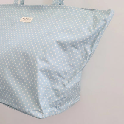 Bags Garden bolso de playa Bolso de playa base ancha waterproof Lunares Azulado Bags Garden Bags Garden