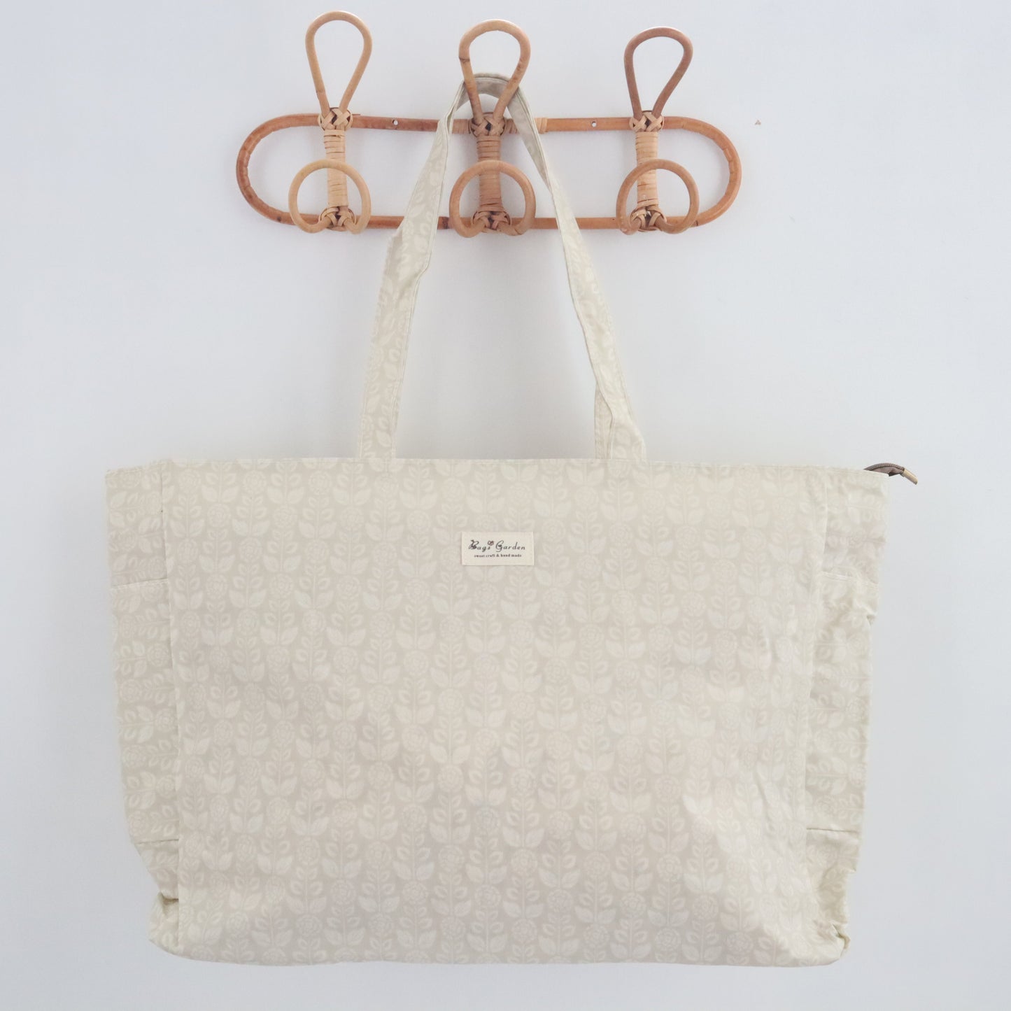 Bags Garden bolso de playa Bolso de playa bolsillos waterproof Botanica Beige Bags Garden Bags Garden