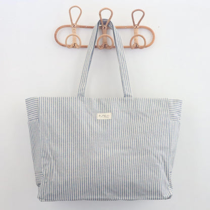 Bags Garden bolso de playa Bolso de playa bolsillos waterproof Rayas Azulado Bags Garden Bags Garden
