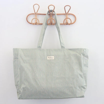 Bags Garden bolso de playa Bolso de playa bolsillos waterproof Rayas Mint Bags Garden Bags Garden
