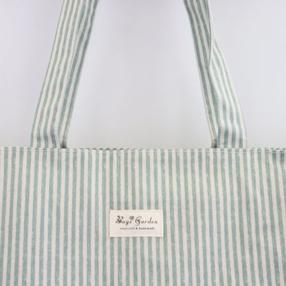 Bags Garden bolso de playa Bolso de playa bolsillos waterproof Rayas Mint Bags Garden Bags Garden