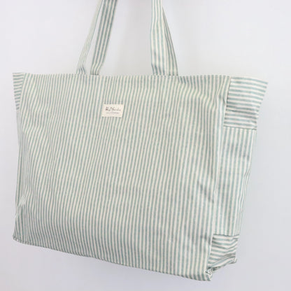 Bags Garden bolso de playa Bolso de playa bolsillos waterproof Rayas Mint Bags Garden Bags Garden