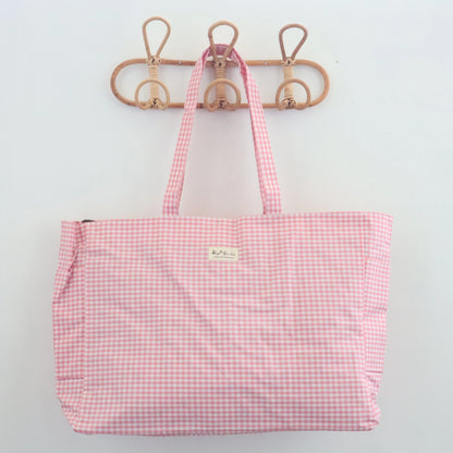 Bags Garden bolso de playa Bolso de playa bolsillos waterproof Vichy Rosa Bags Garden Bags Garden