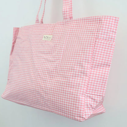 Bags Garden bolso de playa Bolso de playa bolsillos waterproof Vichy Rosa Bags Garden Bags Garden