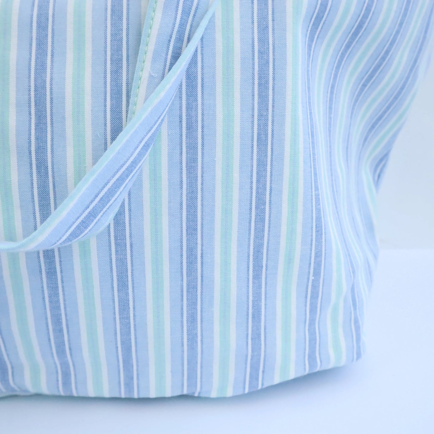 Bags Garden tote bag Bolso de playa de algodon Rayas Pastel Azul Bags Garden Bags Garden