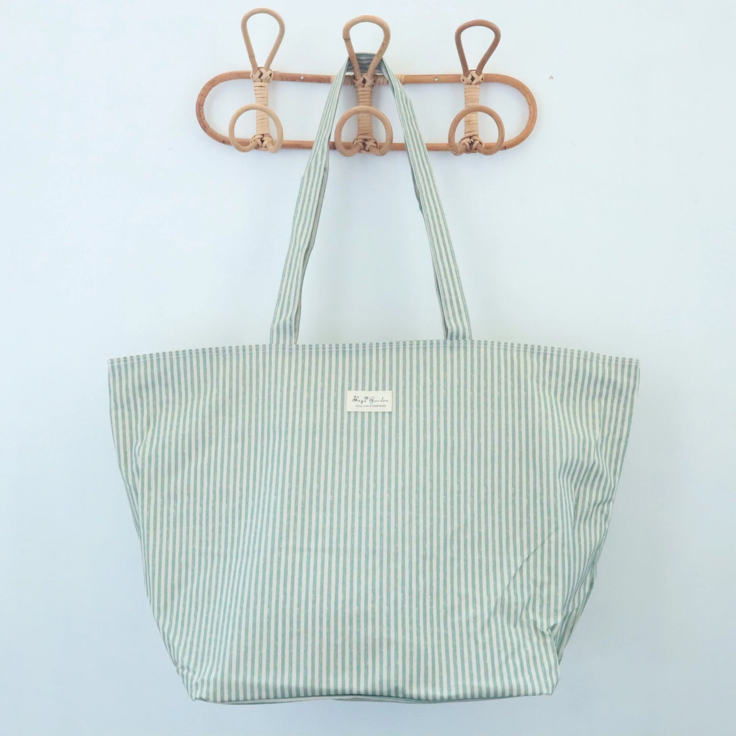 Bolso de playa impermeable Rayas Mint Bags Garden