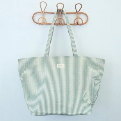 Bolso de playa impermeable Rayas Mint Bags Garden