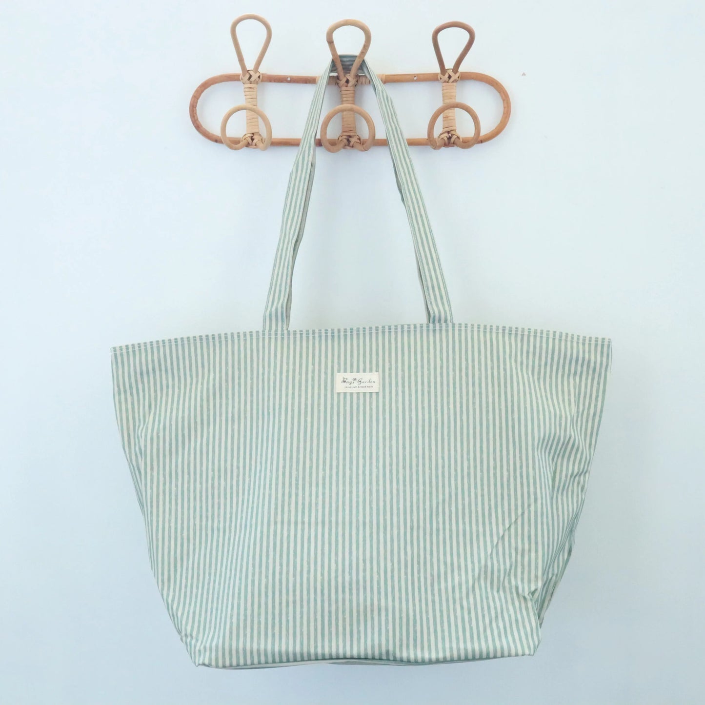 Bolso de playa impermeable Rayas Mint Bags Garden