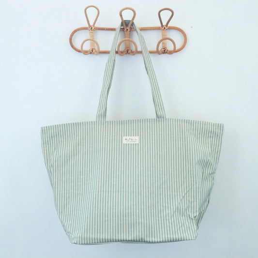 Bolso de playa impermeable Rayas Mint Bags Garden