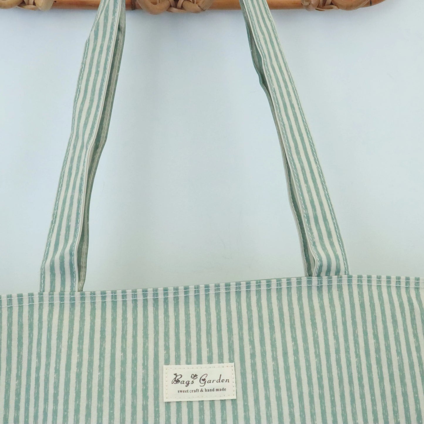 Bolso de playa impermeable Rayas Mint Bags Garden