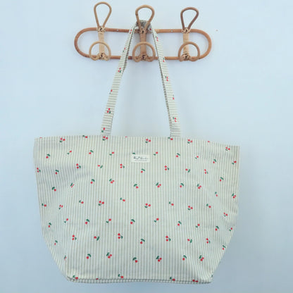 Bolso de playa impermeable cerezas beige Bags Garden