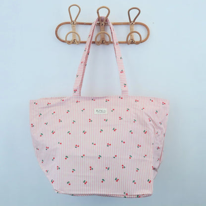Bolso de playa impermeable cerezas rosa Bags Garden