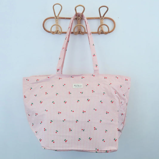 Bolso de playa impermeable cerezas rosa Bags Garden