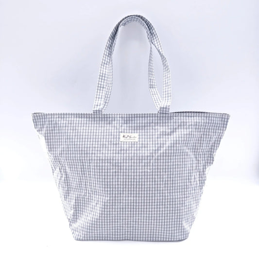 Bags Garden bolso de playa Bolso de playa waterproof Vichy Gris Bags Garden Bags Garden