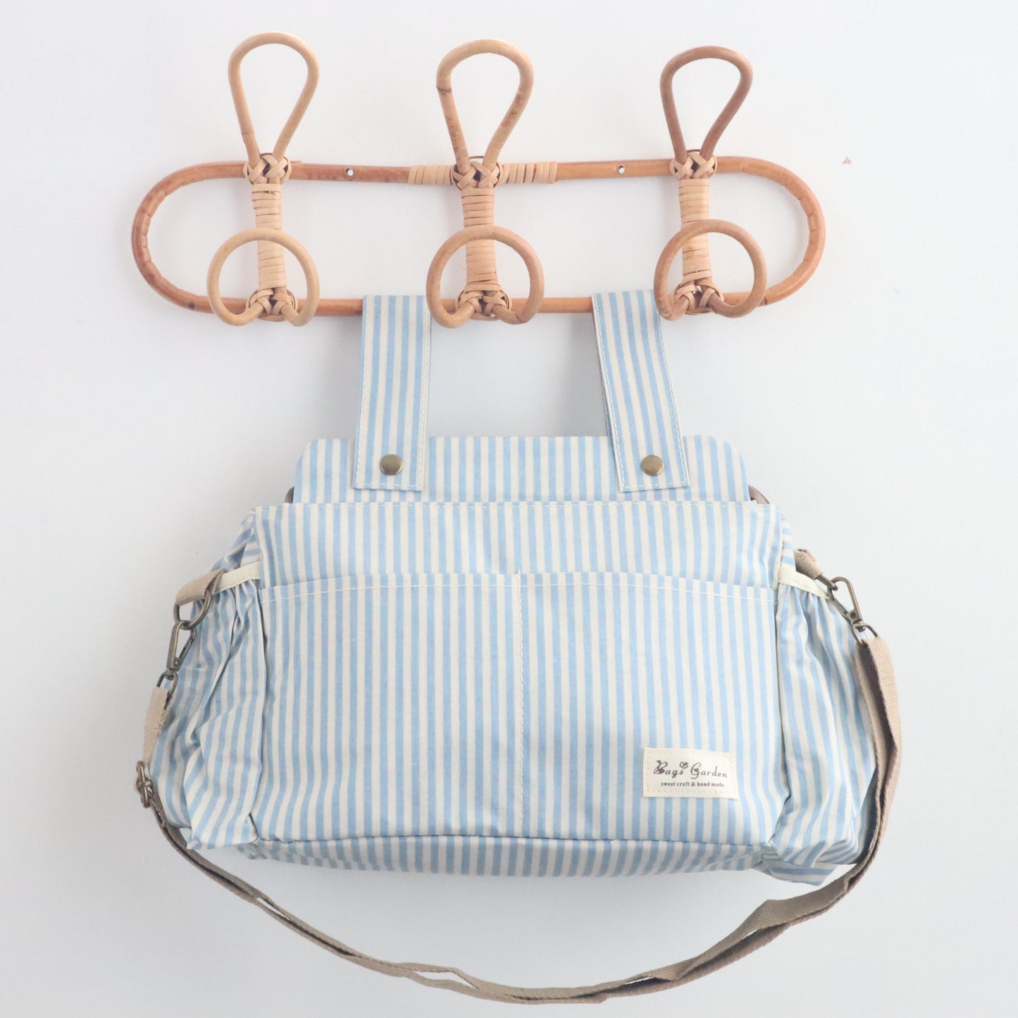 Bags Garden bolso de carrito Bolso organizador de carrito impermeable Rayas Azul Bags Garden Bags Garden