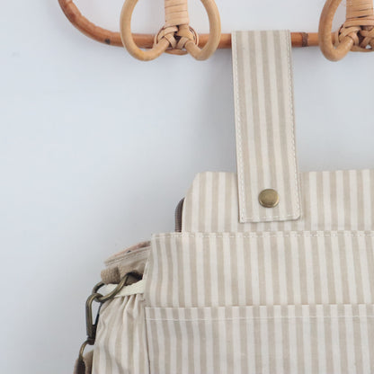 Bags Garden bolso de carrito Bolso organizador de carrito impermeable Rayas Beige Bags Garden Bags Garden